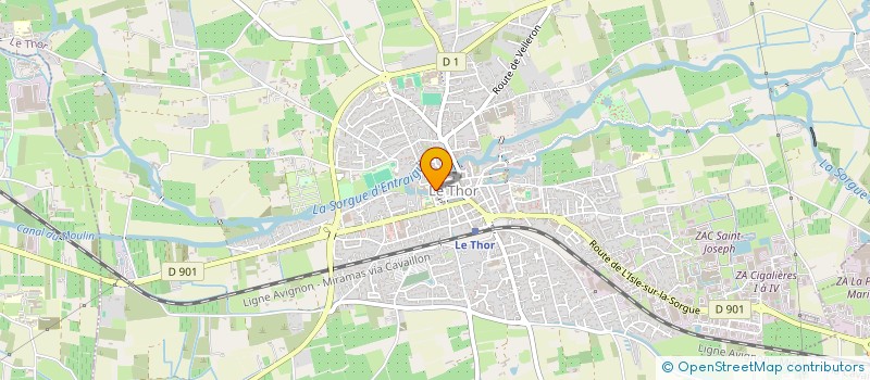 localisation de l'entreprise MADAME MARIE VANDEVELDE  LE THOR