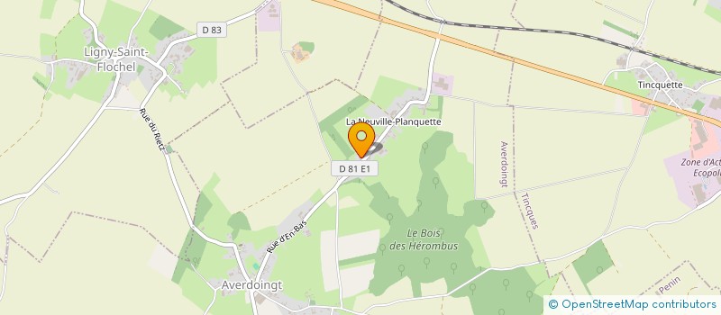 localisation de l'entreprise MADAME MARIE VANDEVILLE  AVERDOINGT