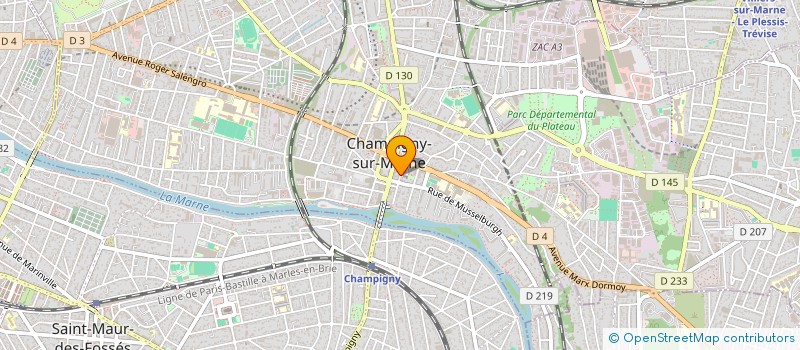 localisation de l'entreprise MADAME MARIE VANDEVILLE à CHAMPIGNY-SUR-MARNE