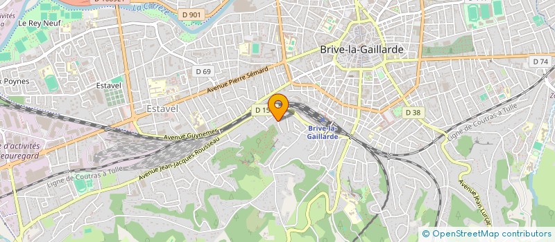 localisation de l'entreprise MADAME MARIE-VANILLE FOUSSARD  BRIVE LA GAILLARDE