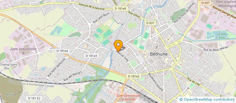 localisation de l'entreprise MADAME MARIE VANKESBEULQUE  BETHUNE