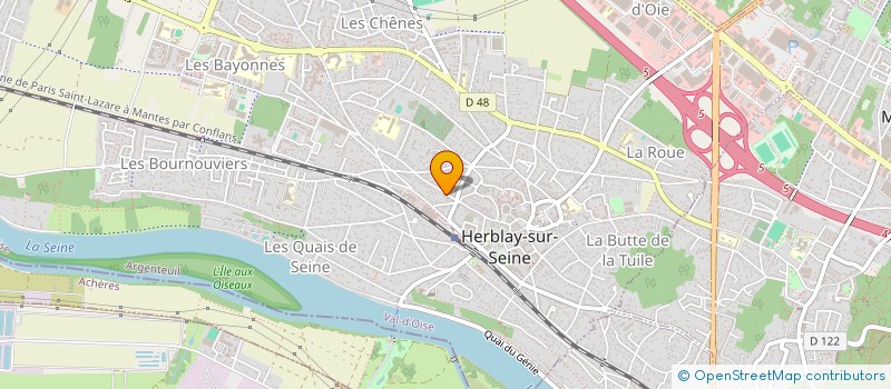 localisation de l'entreprise MADAME MARIE VANNIER  PIERRELAYE