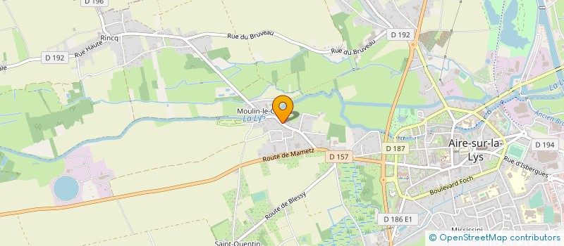 localisation de l'entreprise MADAME MARIE VANPOUILLE  AIRE SUR LA LYS