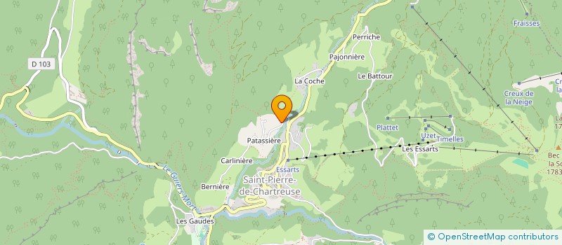 localisation de l'entreprise MADAME MARIE VAUDIN  SAINT-PIERRE-DE-CHARTREUSE