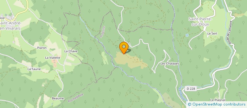 localisation de l'entreprise MADAME MARIE VAYSSE  SAINT-ANDRE-EN-VIVARAIS