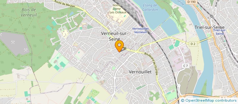 localisation de l'entreprise MADAME MARIE VENIARD  VERNEUIL SUR SEINE