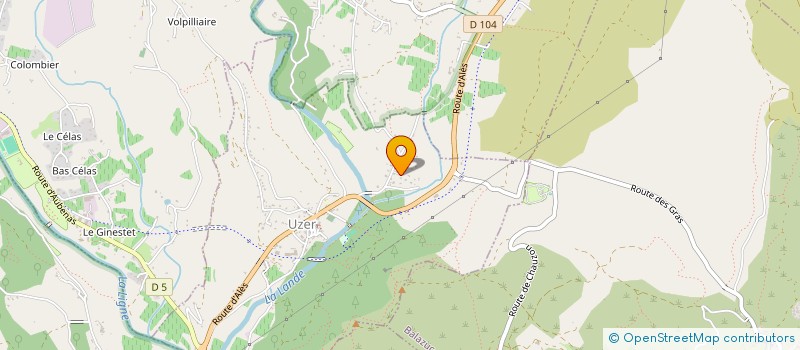 localisation de l'entreprise MADAME MARIE VERDERA  UZER