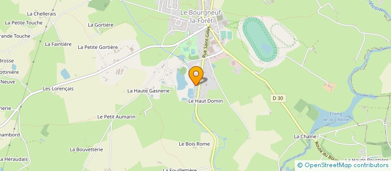 localisation de l'entreprise MADAME MARIE VERDIER à LE BOURGNEUF-LA-FORET