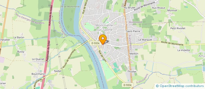 localisation de l'entreprise MADAME MARIE VERGER MARIE  MONTMERLE-SUR-SAONE