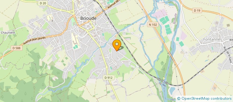 localisation de l'entreprise MADAME MARIE VERGNE  BRIOUDE