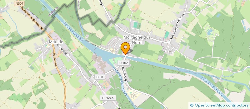 localisation de l'entreprise MADAME MARIE VERMEERSCH  MORTAGNE-DU-NORD