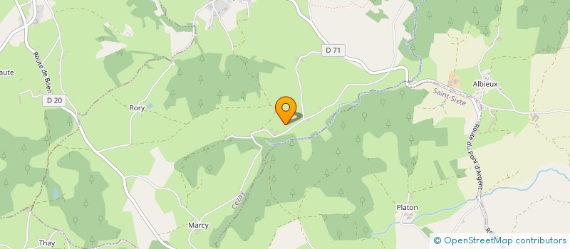 localisation de l'entreprise MADAME MARIE VERNAY  CEZAY