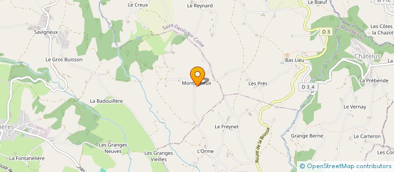 localisation de l'entreprise MADAME MARIE VERNAY  CHEVRIERES