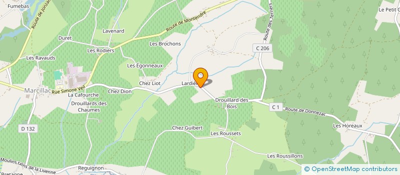 localisation de l'entreprise MADAME MARIE-VERONIQUE MARCHAIS  VAL-DE-LIVENNE