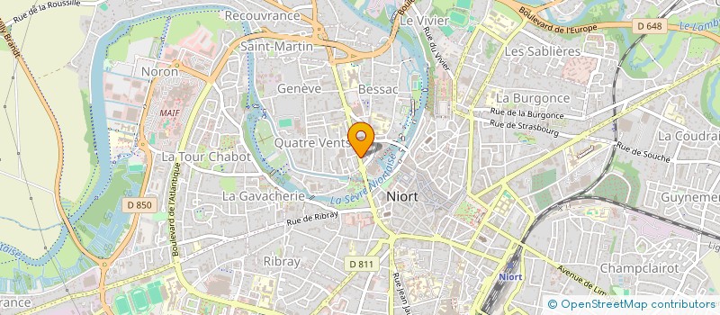 localisation de l'entreprise MADAME MARIE-VERONIQUE VIVIER à NIORT