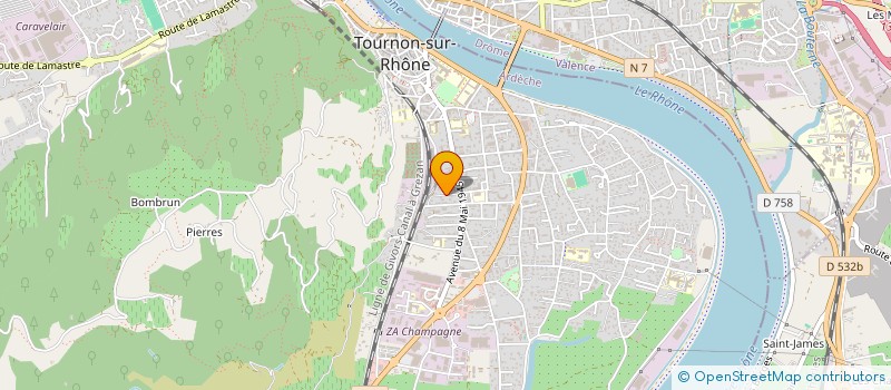 localisation de l'entreprise MADAME MARIE VEVE à TOURNON-SUR-RHONE