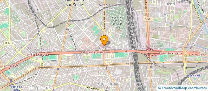 localisation de l'entreprise MADAME MARIE VEYSSET à SAINT-OUEN-SUR-SEINE