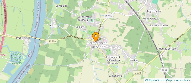 localisation de l'entreprise MADAME MARIE VEZOLAS à CORMORANCHE-SUR-SAONE