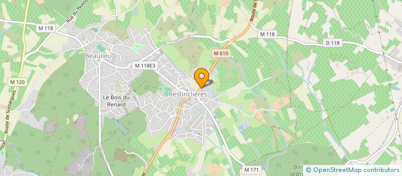 localisation de l'entreprise MADAME MARIE VEZZANI  RESTINCLIERES