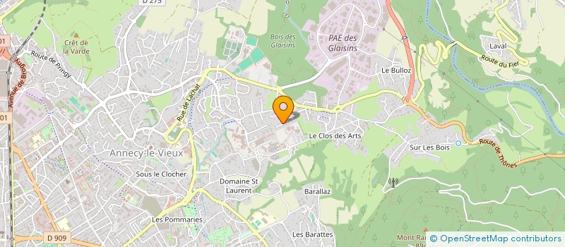 localisation de l'entreprise MADAME MARIE VIAL à ANNECY