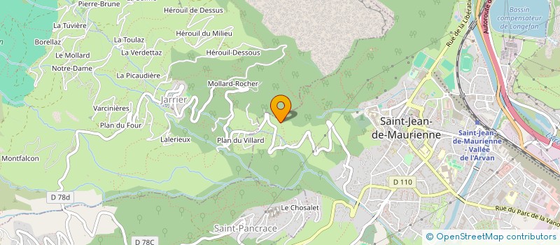 localisation de l'entreprise MADAME MARIE VIALLET à SAINT-JEAN-DE-MAURIENNE