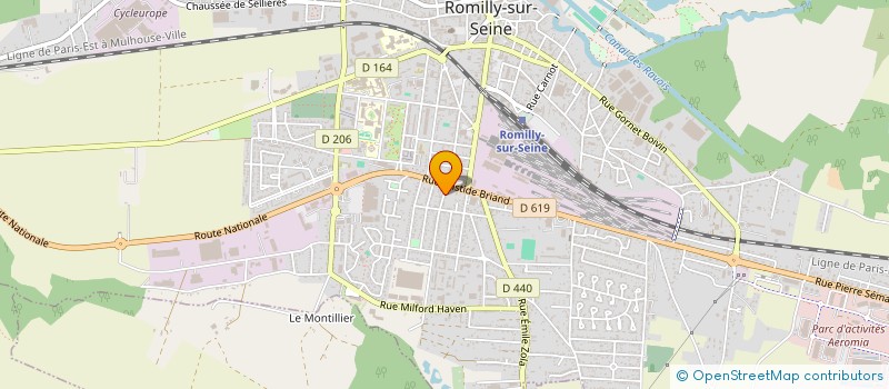 localisation de l'entreprise MADAME MARIE VIAT à ROMILLY-SUR-SEINE