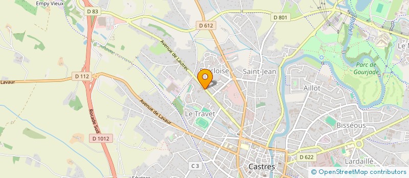 localisation de l'entreprise MADAME MARIE-VICTOIRE HENRY  CASTRES