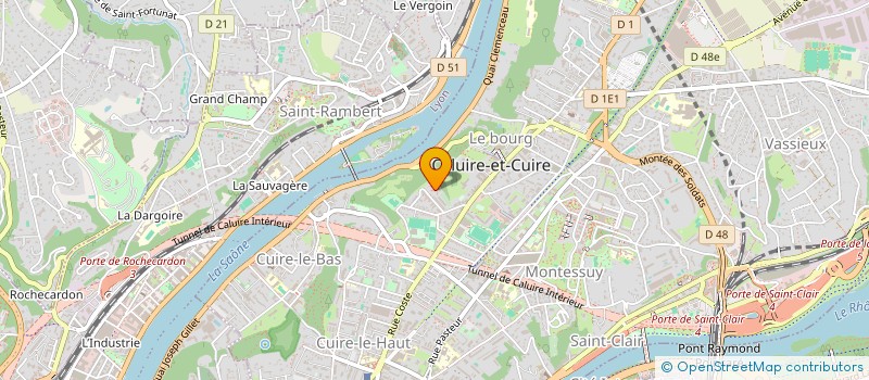 localisation de l'entreprise MADAME MARIE-VICTORIA FUZELIER  CALUIRE-ET-CUIRE