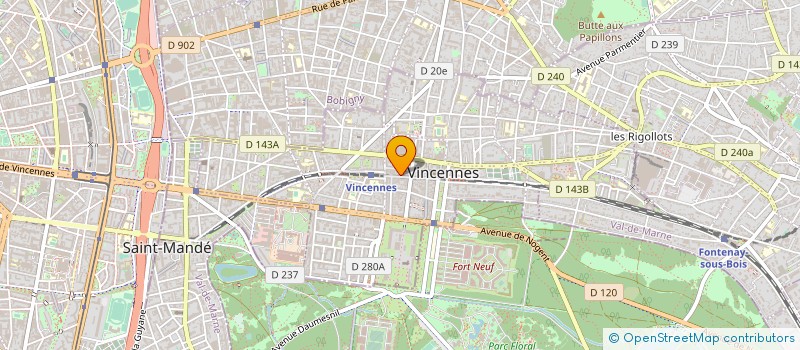 localisation de l'entreprise MADAME MARIE VIDAL à VINCENNES