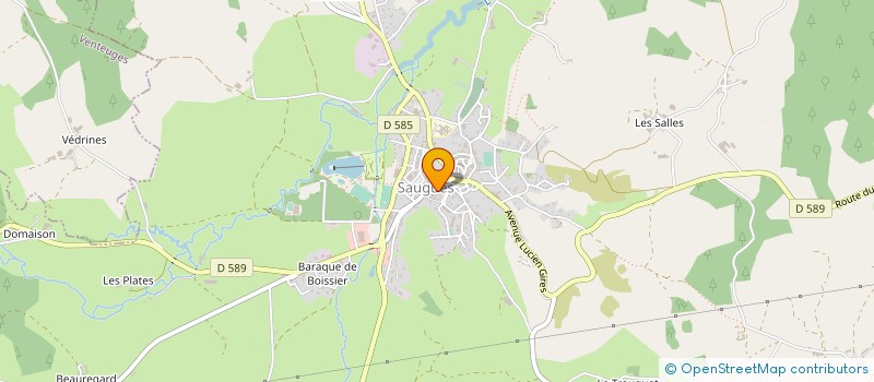 localisation de l'entreprise MADAME MARIE VIDAL à SAUGUES