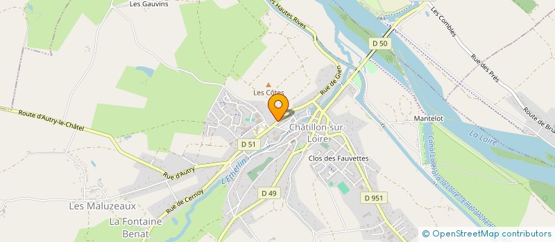 localisation de l'entreprise MADAME MARIE VIDAL à CHATILLON-SUR-LOIRE