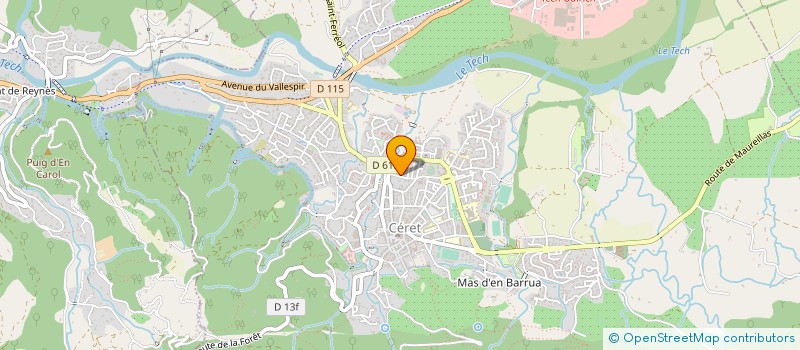 localisation de l'entreprise MADAME MARIE VIDALOU  CERET