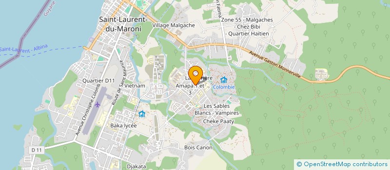 localisation de l'entreprise MADAME MARIE VIEIRA DE ARAUJO à SAINT-LAURENT-DU-MARONI