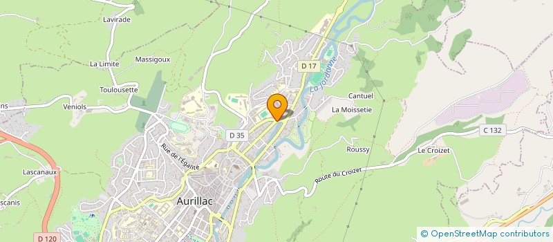 localisation de l'entreprise MADAME MARIE VIEYRES à AURILLAC