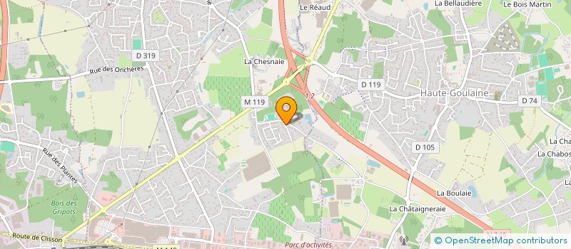 localisation de l'entreprise MADAME MARIE VIGNON à BASSE-GOULAINE