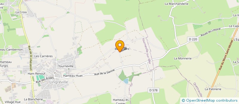 localisation de l'entreprise MADAME MARIE VIGOT  TOURNEVILLE-SUR-MER