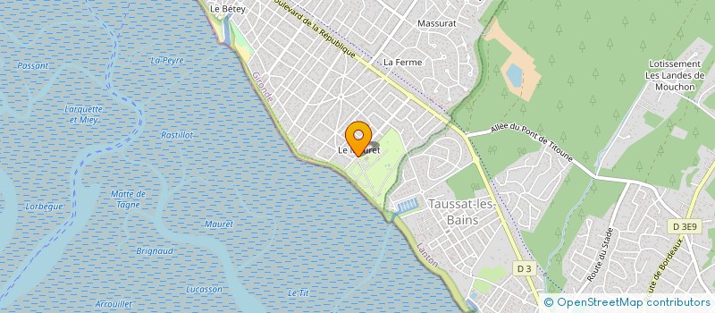 localisation de l'entreprise MADAME MARIE VIGOUREUX  ANDERNOS-LES-BAINS