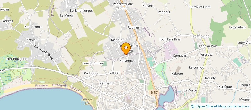 localisation de l'entreprise MADAME MARIE VIGOUROUX  GUILVINEC