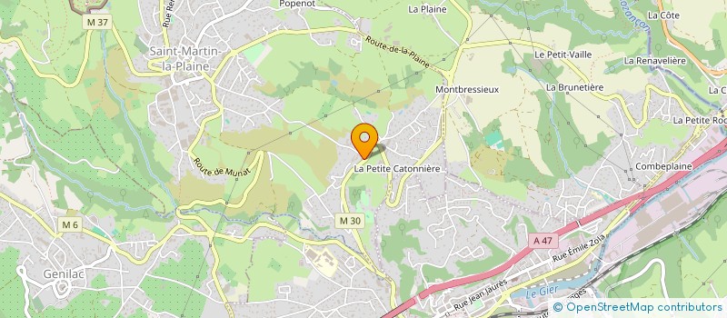 localisation de l'entreprise MADAME MARIE VILLARD  SAINT-MARTIN-LA-PLAINE