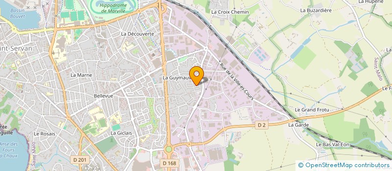localisation de l'entreprise MADAME MARIE VILLENEUVE  SAINT-MALO