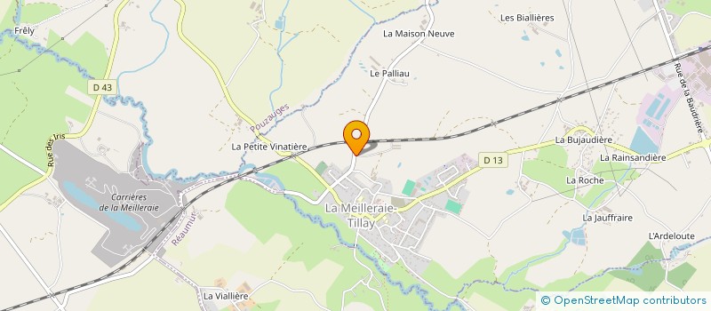 localisation de l'entreprise MADAME MARIE VILLENEUVE à LA MEILLERAIE-TILLAY
