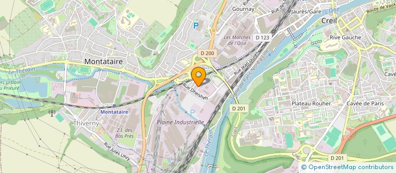 localisation de l'entreprise MADAME MARIE VILUS  MONTATAIRE