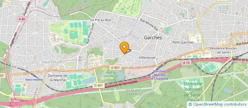 localisation de l'entreprise MADAME MARIE VINCENT à GARCHES