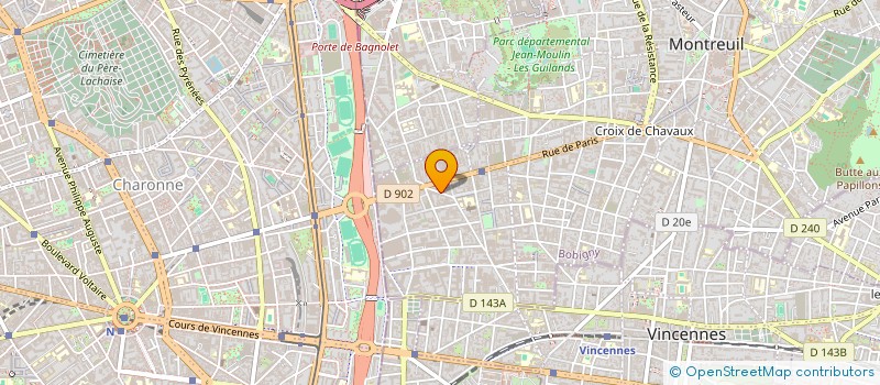 localisation de l'entreprise MADAME MARIE VINCENT à MONTREUIL