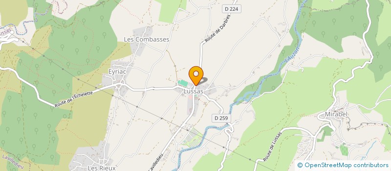 localisation de l'entreprise MADAME MARIE VINCENT  LUSSAS