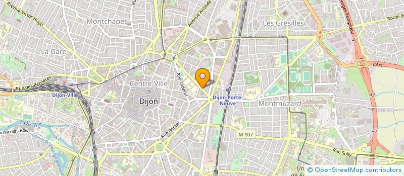 localisation de l'entreprise MADAME MARIE VINDY  DIJON