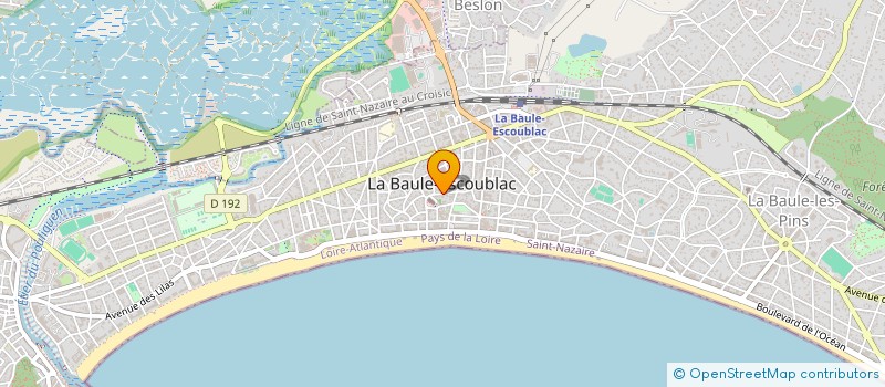 localisation de l'entreprise MADAME MARIE VINET à LA BAULE-ESCOUBLAC