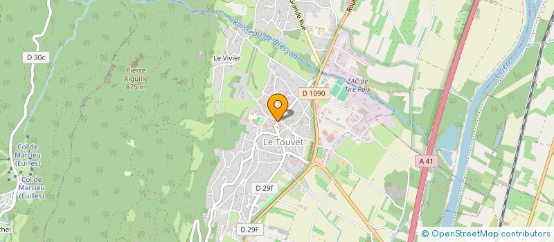 localisation de l'entreprise MADAME MARIE-VIRGINIE MUAMBA MISENGA  LE TOUVET