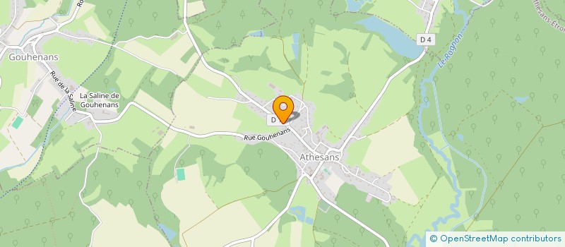 localisation de l'entreprise MADAME MARIE VIROT  ATHESANS-ETROITEFONTAINE