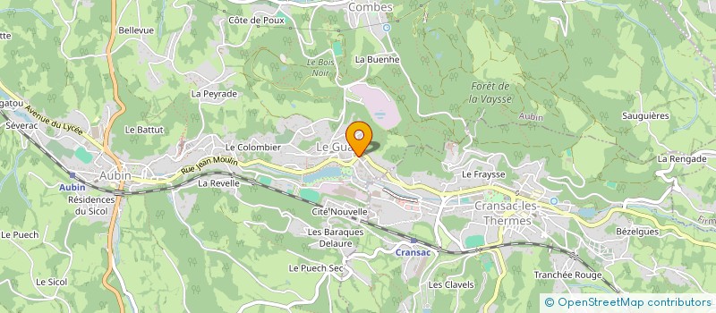 localisation de l'entreprise MADAME MARIE VITTORI  AUBIN